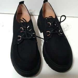 Black loafers